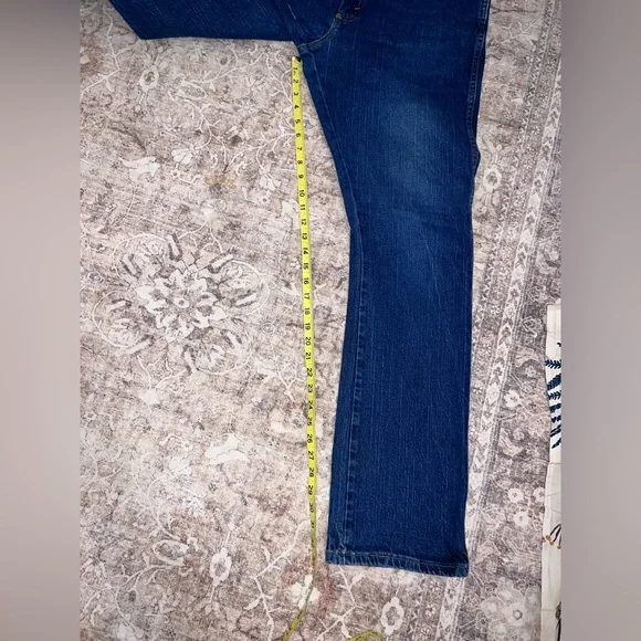 Wrangler Rooted Collection Texas Cotton Jeans 36x34 Straight Leg Slim Fit - Picture 9 of 10